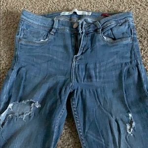 Zara skinny ripped jeggings